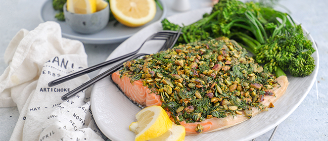 Pistachio Crusted Salmon
