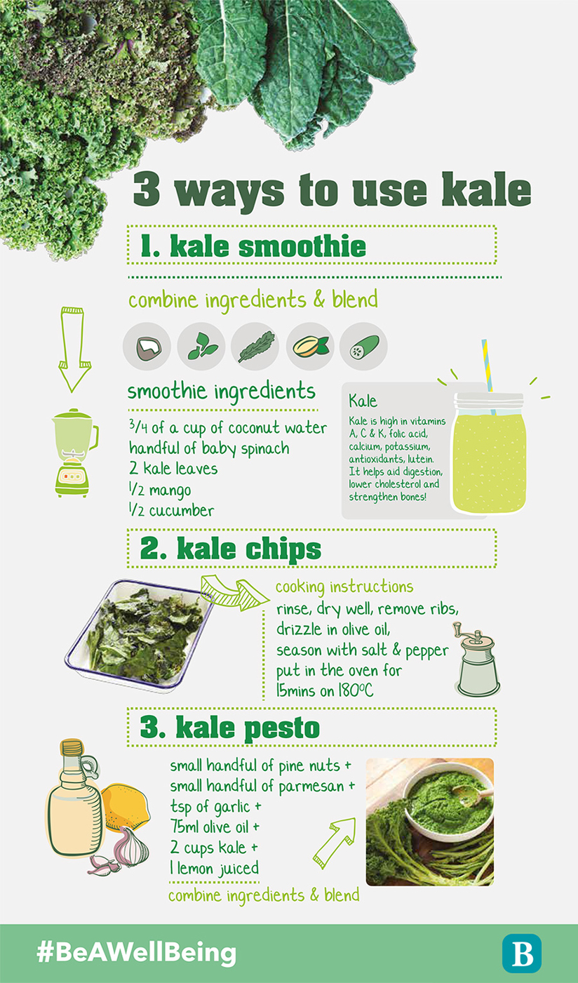 INFOGRAPHIC: 3 delicious ways to eat kale