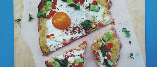 RECIPE: Middle Eastern breakfast pizza