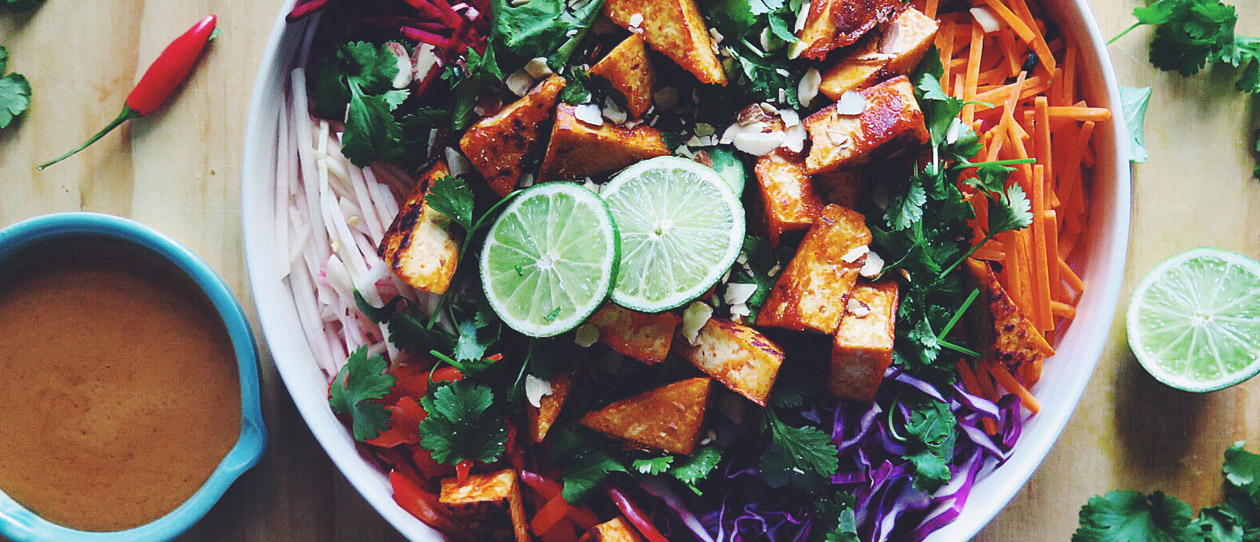 Blackmores Chilli tofu salad