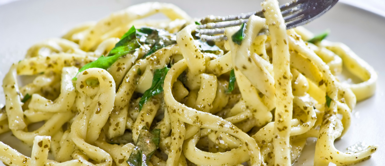 Blackmores recipe fettuccine with fresh pesto