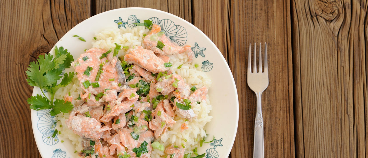 Blackmores recipe baked salmon and lemon risotto