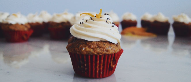 RECIPE: Carrot and Chia Cupcakes