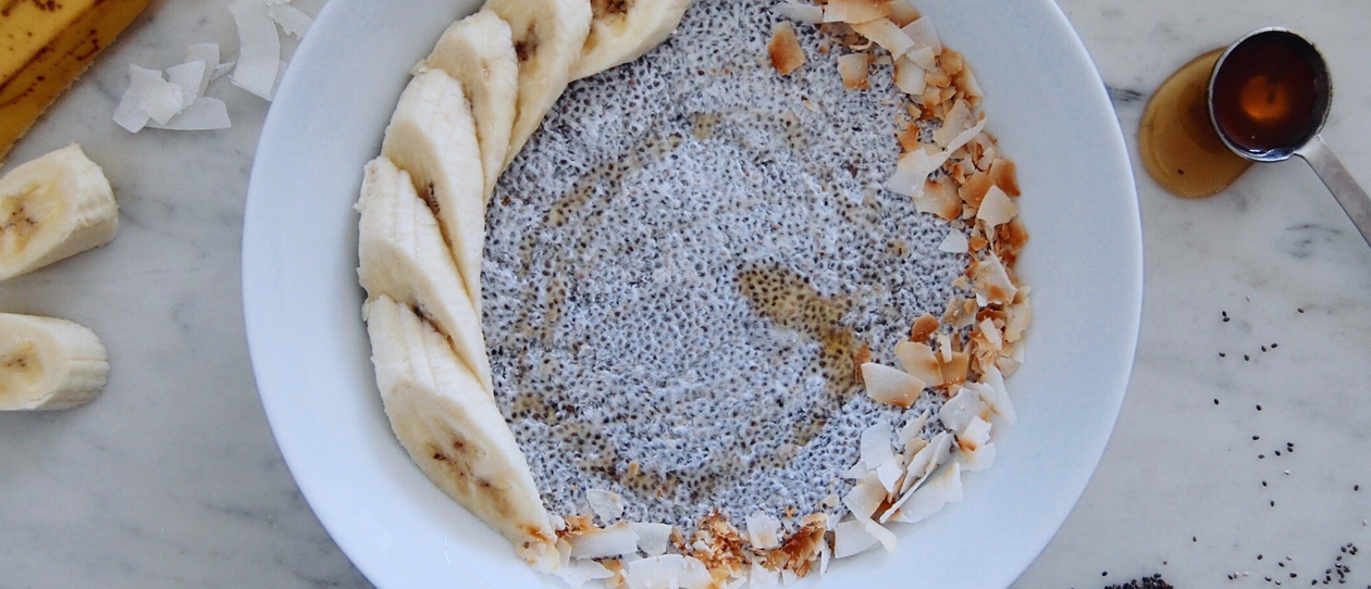 Blackmores Coconut banana honey and chia breakfast bowl