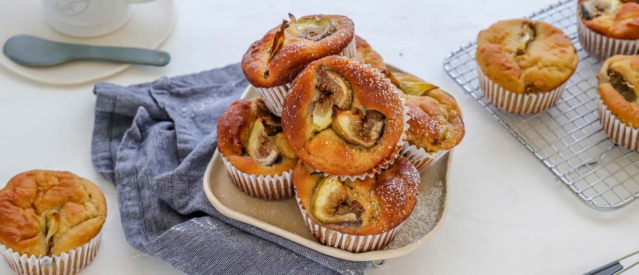 Fig ricotta and almond meal muffins