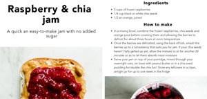 Raspberry and chia jam | Blackmores