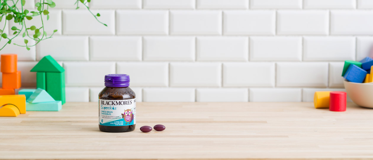 Blackmores Superkids Omega Brain Chewables 60 capsules